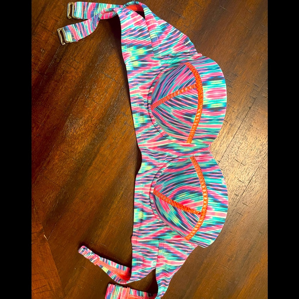 Push-up bandeau swim top - rainbow - medium (34-36 B)